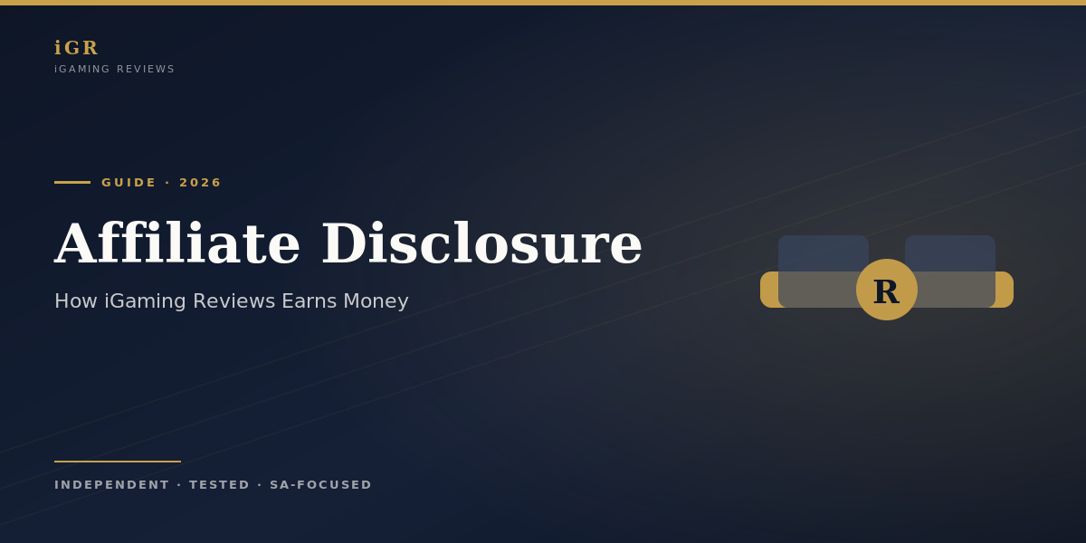 Affiliate Disclosure 2026: how iGaming Reviews earns revenue