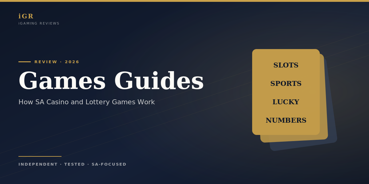 Games Guides 2026: SA casino, sportsbook and lottery explainers