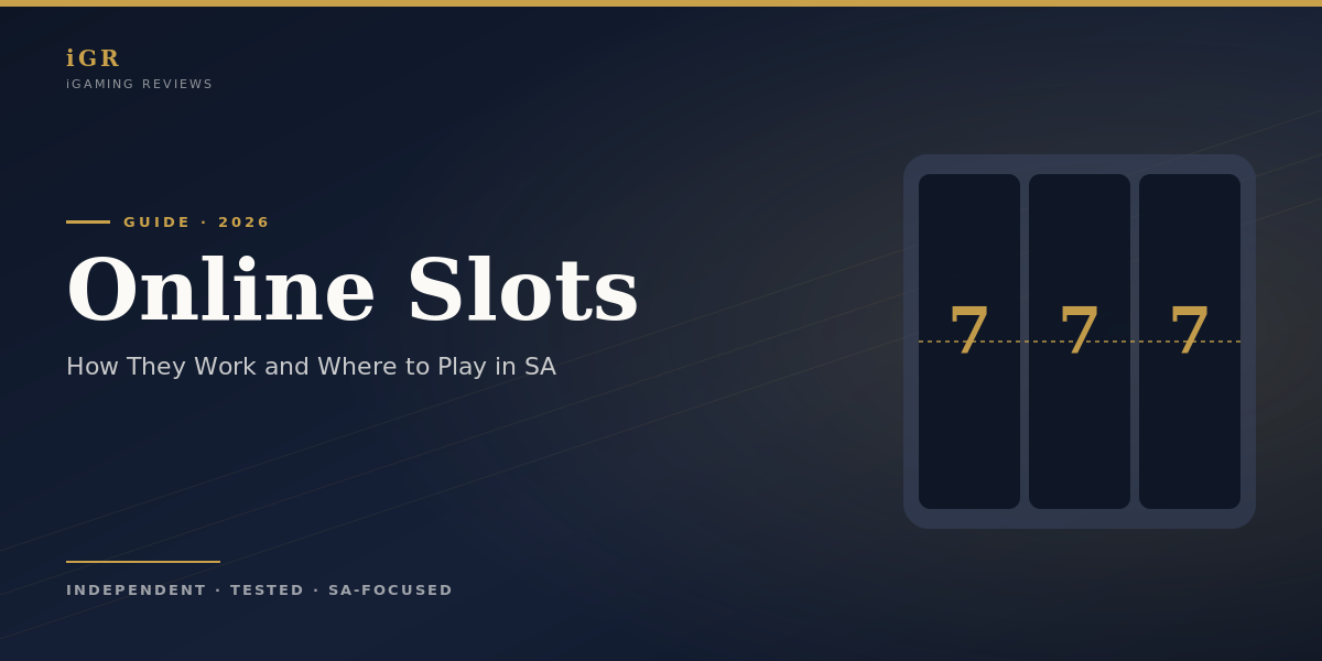 Online Slots in South Africa 2026: how slots work and where to play