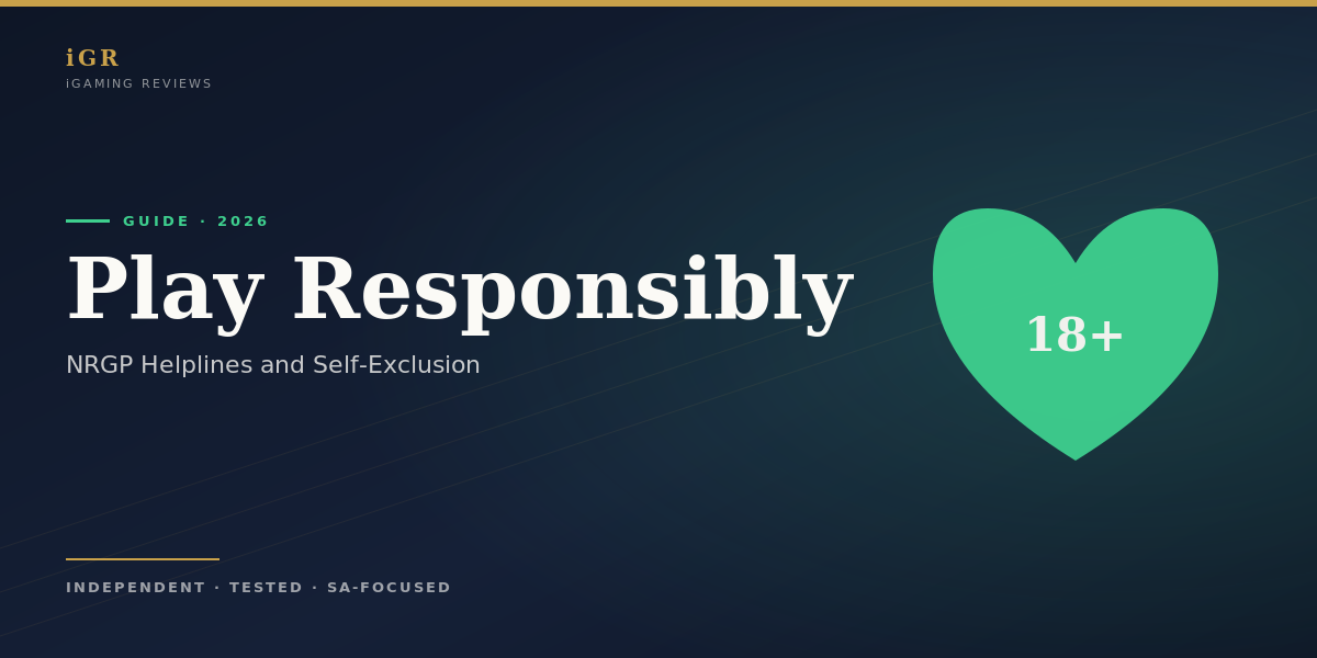 Responsible Gambling SA 2026: NRGP helplines