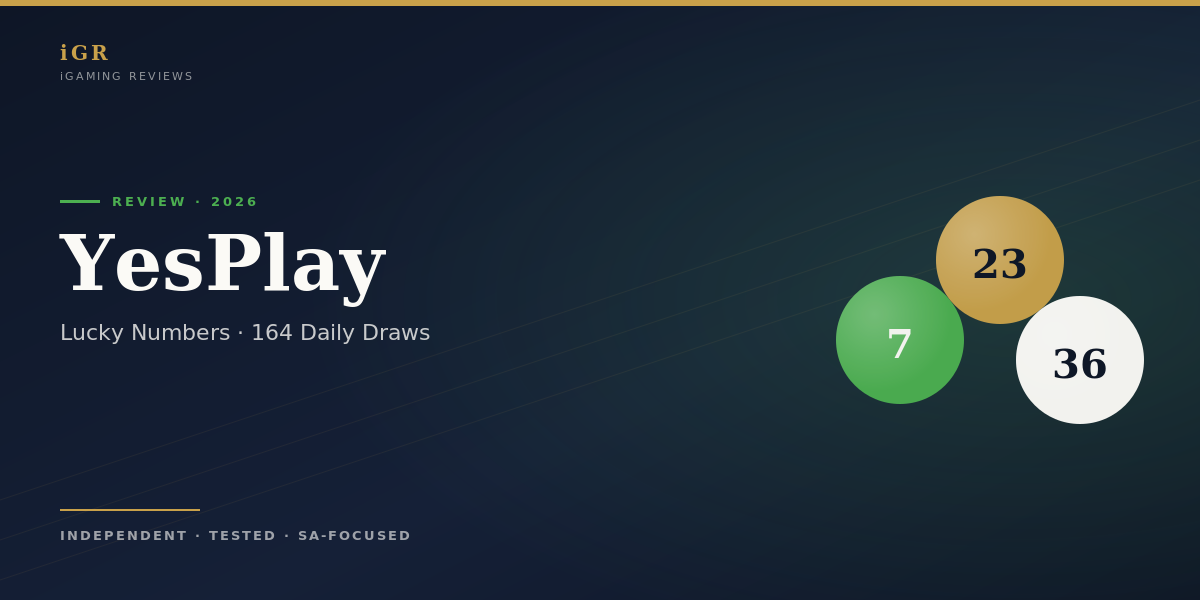 YesPlay Lucky Numbers 2026: 164 daily draws